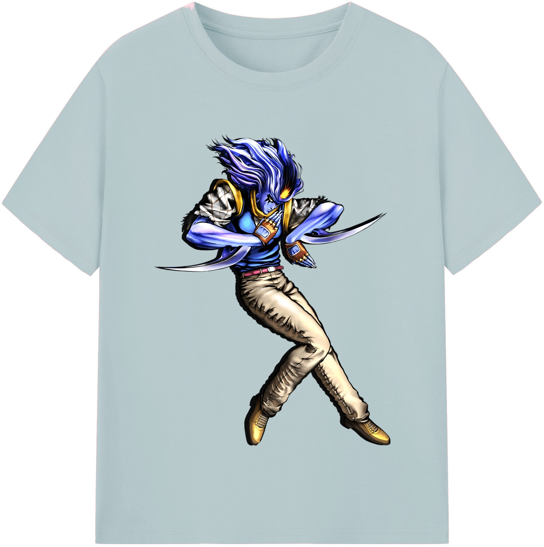 （画像用） ジョジョの奇妙な冒険 JoJo's Bizarre Adventure 綿100％半袖Tシャツ（フロントプリント）